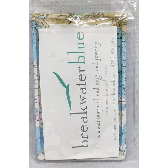 Nautical Chart Fabric-Covered Light Switch Plate By Breakwater Blue - Picture 3 of 10